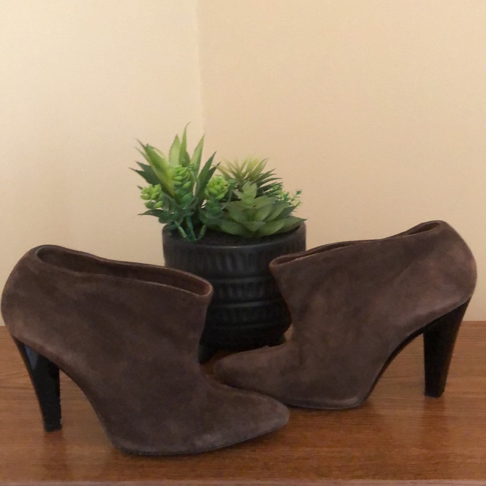 Balenciaga Taupe Suede Booties EU 37